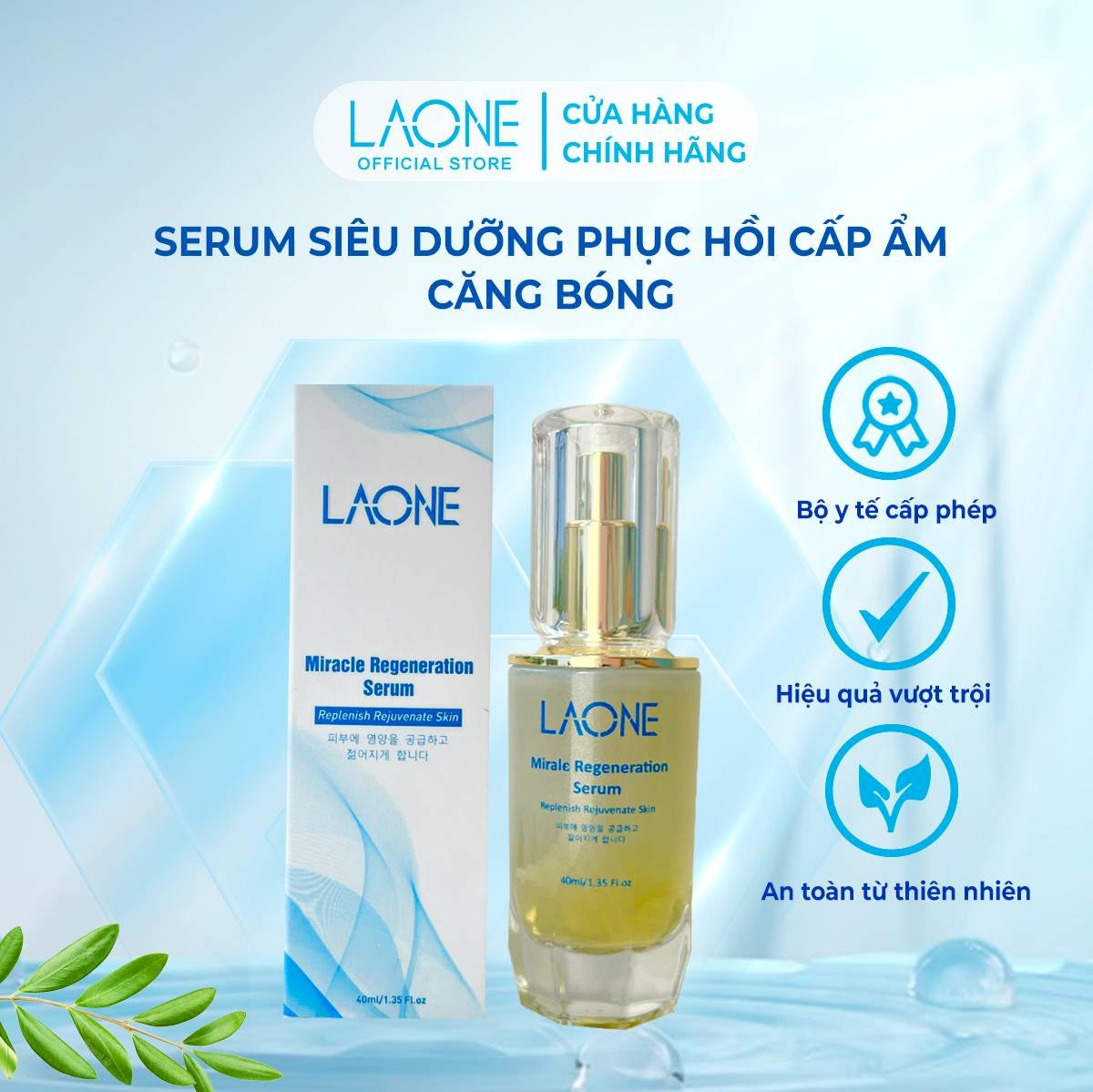 Serum phục hồi và căng bóng Miracle Regeneration